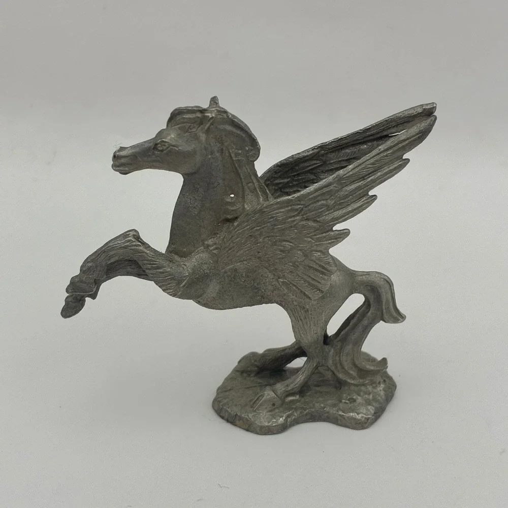 Vintage 1981 Spoontiques Pewter Pegasus Winged Horse Figurine PP 525 2 Inch